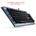 Bàn Phím Cơ Blue Switch HP GK520 Gaming Rainbow Fullsize (Bạc)